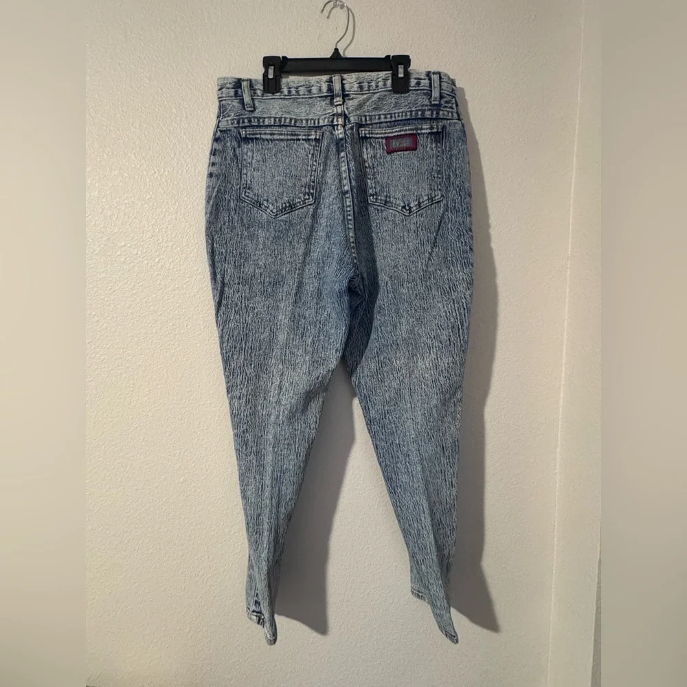 Vintage 80s Encore Jeans Colorful Embellished Cropped Jeans Size 17